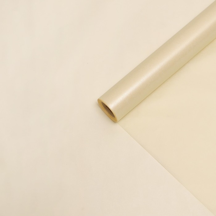 Бумага тишью &laquo;Жемчужная&raquo;, слоновая кость, 50см х 10 м