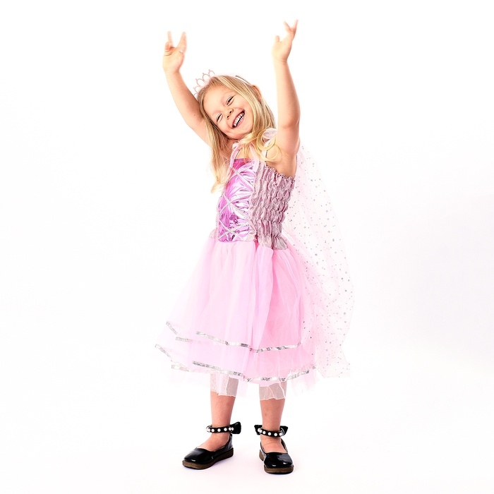 Карнавальный костюм Карнавальный костюм "Красивая принцесса" рост 104-134 см, платье, накидка, ободок