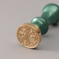 Сургучный набор "Дерево" печать, ручка, сургуч 12,5х10х3,6 см