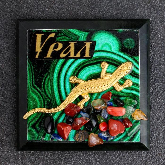 Магнит-срез "Малахит" , микс