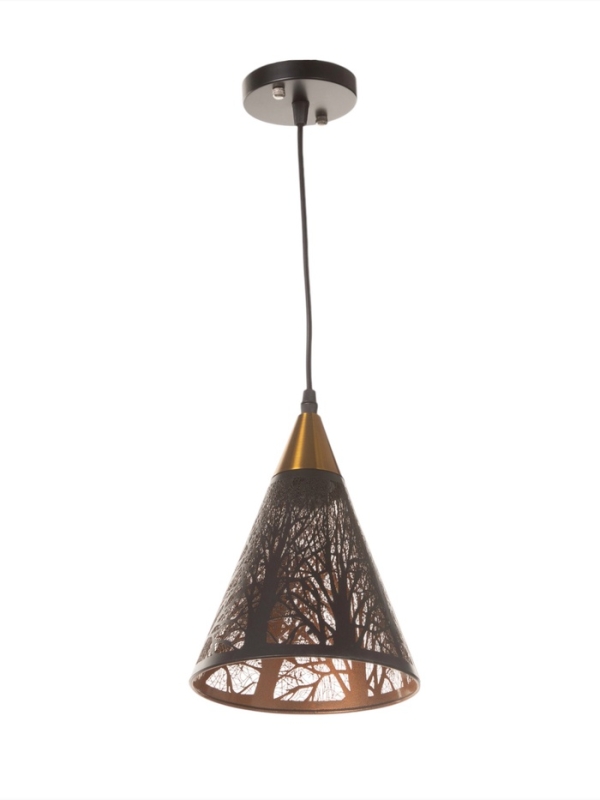 Светильник "Рэдклифф" (Деревья) 1х40Вт Е27 черный 18х18х26+100см