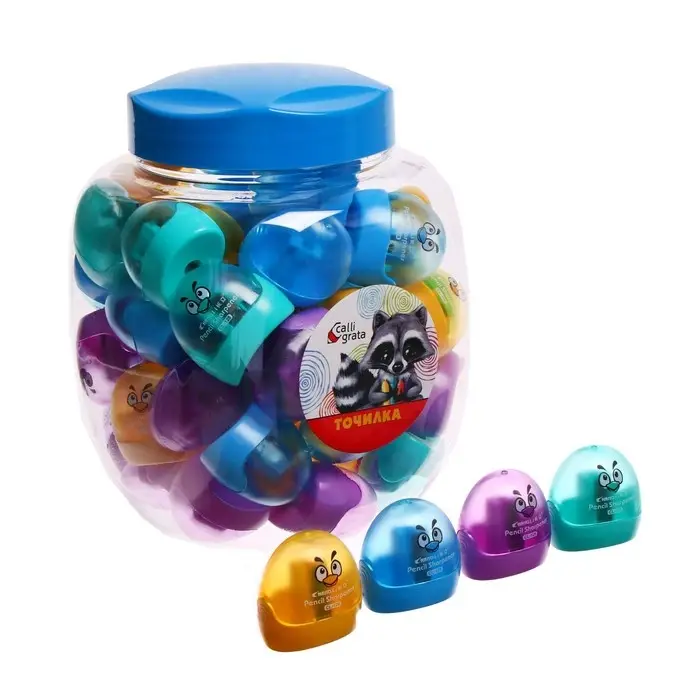 Точилка с контейнером &laquo;Конус&raquo;, МИКС