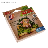 Мелки восковые 24 цвета ZOO, шестигранные Мелки восковые 24 цвета ZOO, шестигранные
