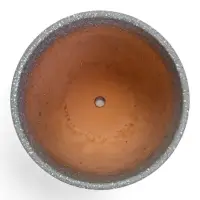 Горшок цветочный  с поддоном 2,9 л, серый керамика "Пряности" (М)