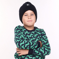 Шапка детская, цвет черный, размер 48-52 Шапка детская, цвет черный, размер 48-52