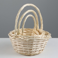 Набор корзин, 3 шт, 24×12×12/29 см, 19×10×10/25 см, 15×9×9/20 см, ива Набор корзин, 3 шт, 24×12×12/29 см, 19×10×10/25 см, 15×9×9/20 см, ива