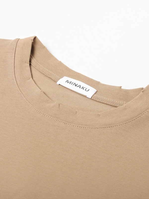 Футболка с длин. рукавом женский MINAKU: One Most Brand, цвет коричневый, ONESIZE