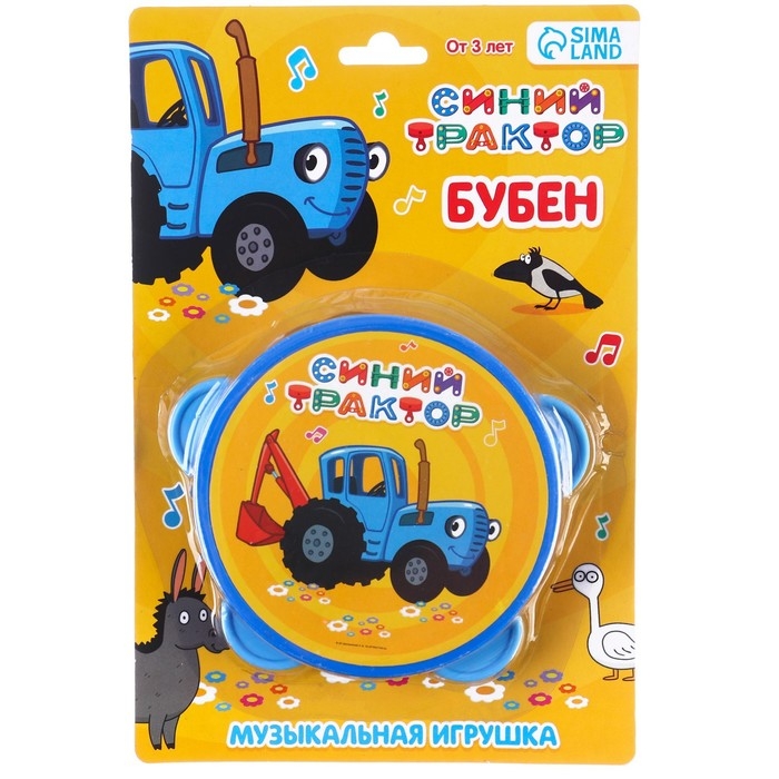 Музыкальная игрушка &laquo;Бубен: Синий трактор&raquo;