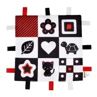 Петельки. Платочек - шуршалка по методике Г. Домана &laquo;Мои первые цвета&raquo;, 20х20см, Крошка Я