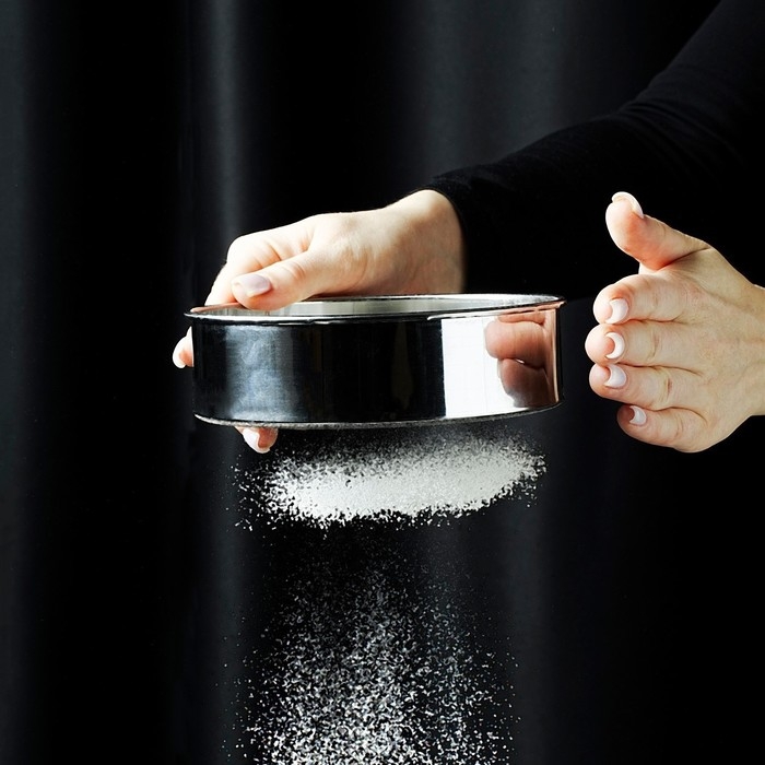 Сито для просеивания Доляна &laquo;Металлик&raquo;, d=13,5 см, цвет серебристый