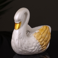 Кашпо "Лебедь" 9х10х6 см, перламутр