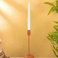 Подсвечник на 1 свечу текстурный "Терракотовый" 8х8х25,5 см