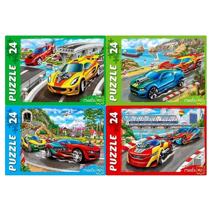 Пазл &laquo;Мегагонки&raquo;, 24 элемента, МИКС
