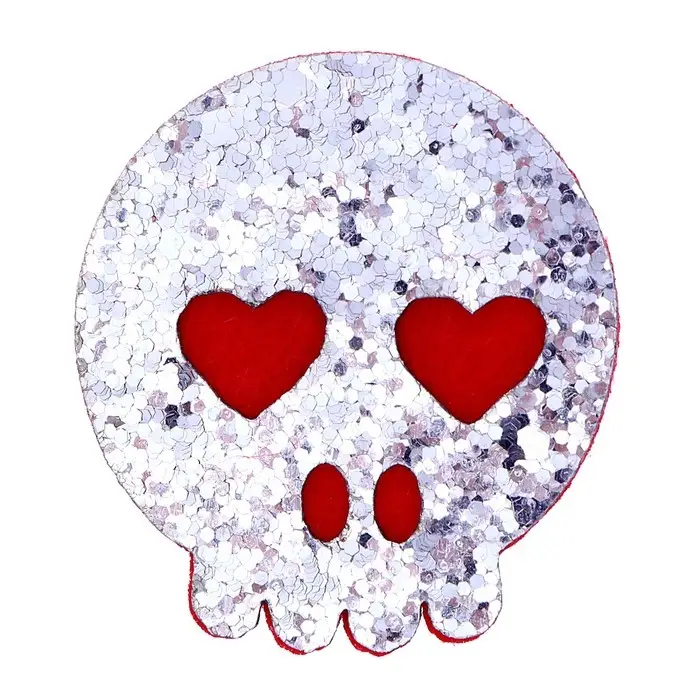 Декор на клеевой основе &laquo;Череп&raquo; набор 4 шт., размер 1 шт.: 4.1&times;4.5 см