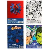 Блокнот А6 32 л на скрепке, 4 вида, МИКС