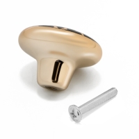 Ручка-кнопка CAPPIO, d=39 мм, цвет золото, 8 шт.