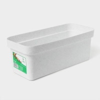 Ящик балконный для цветов &laquo;Эко&raquo;, 40 см, 8 л, цвет светлый гранит