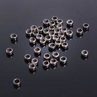 Кримп (зажимная бусина) СМ-355, (набор 50 шт.) 3 мм, цвет серебро