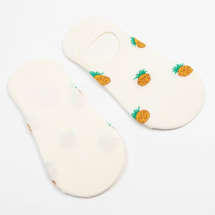 Носки-следки MINAKU &laquo;Ананасы&raquo;, размер 36-39 (23-25 см)