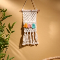 Кармашек текстильный, подвесной 22х50 см, белый