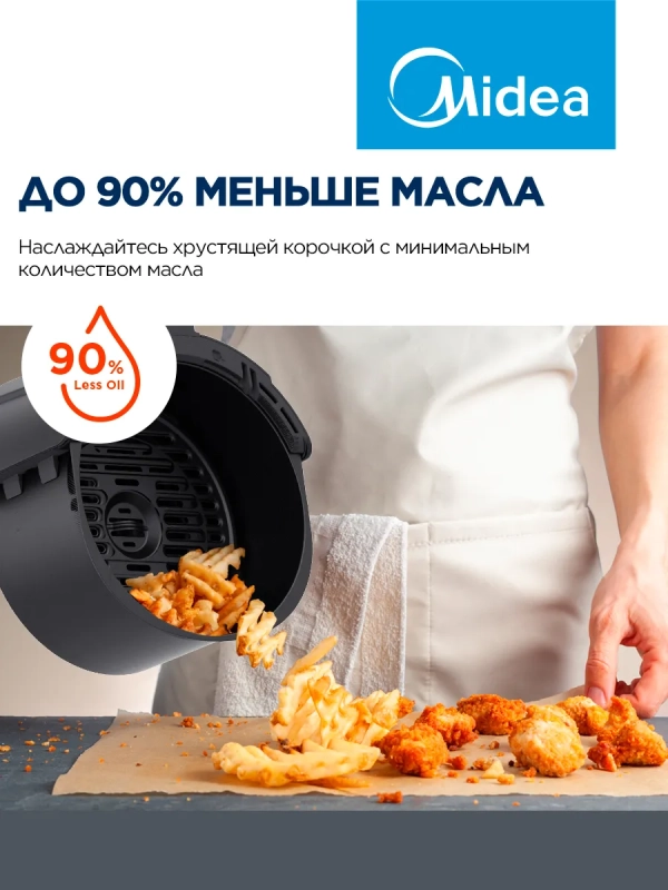 Аэрогриль MAF-1040, чаша 4л, 1500 Вт, 8 автопрограмм, сенсор