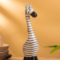 Сувенир &laquo;Зебра&raquo;, 9&times;6&times;33 +/- см, дерево, чёрно-белый