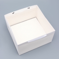 Пакет для торта, с широким дном 30 х 30 х 17,5 см, белый