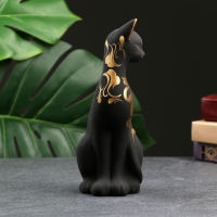 Фигура "Кошка ушастая" 7х8х19см черная