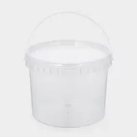 Ведро с крышкой,3 л, d= 19 см, прозрачное, 60 шт/уп.