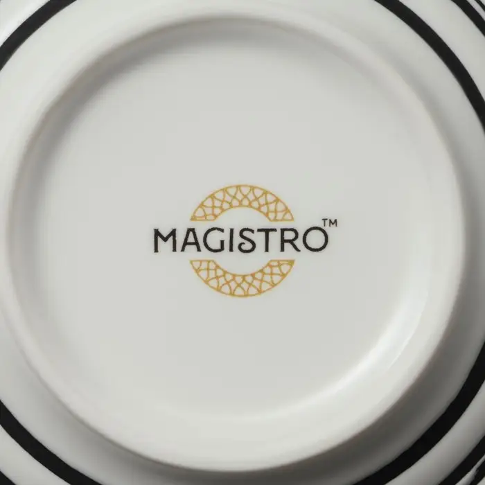 Салатники Magistro Hypnose, 650 мл, 14.7&times;7 см, набор 2 шт., фарфор, белые