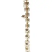 Бодичейн женская &laquo;Жемчуг&raquo; капли, белый в серебре