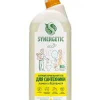 Средство для сантехники Synergetic "Кристальная Чистота",Лимон и бергамот 1,5 л