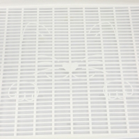 Туалет с сеткой, 44х33х11,5 см, бежевый/белый