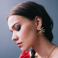 Серьги металл &laquo;Лучики&raquo; солнца, цвет золото