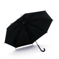 Зонт полуавтоматический «Однотон», 8 спиц, R = 46/54 см, D = 108 см, цвет чёрный Зонт полуавтоматический «Однотон», 8 спиц, R = 46/54 см, D = 108 см, цвет чёрный