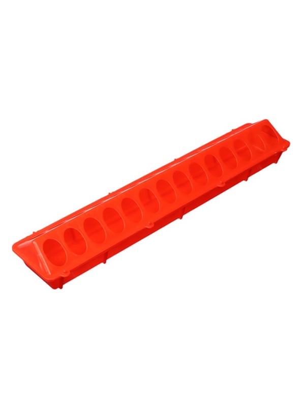 Кормушка - поилка для перепелов 28 ячеек, лотковая, пластик