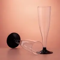 Бокал одноразовый для шампанского &laquo;Флютэ&raquo;, 100 мл, пластик, МИКС