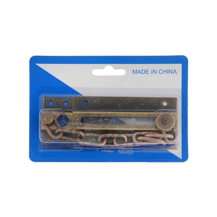 Цепочка дверная 001, цвет бронза