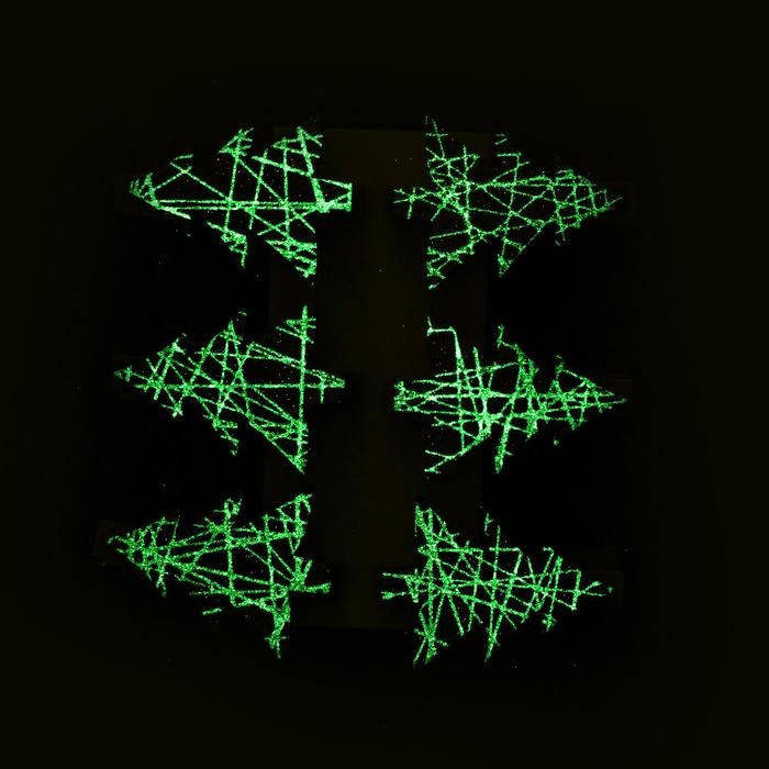 Набор декоративных прищепок с подсветкой &laquo;Елочки&raquo; 12&times;8 см, набор 6 шт.