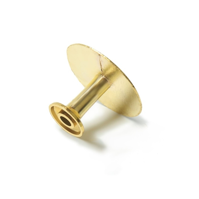 Ручка кнопка ТУНДРА РК014GP, цвет золото, 8 шт TMP