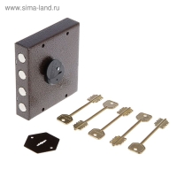 Замок накладной "Сенат", ЗН 4-ГС 1 (002), 5 ключей Замок накладной "Сенат", ЗН 4-ГС 1 (002), 5 ключей