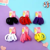 Резинка для волос "Махрушка" (набор 6 шт) объём классика, 4 см, микс