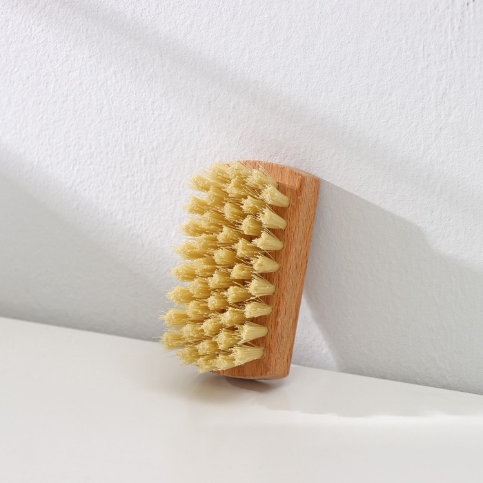 Щётка для одежды, 8&times;3,5 см, 44 пучка, искусственная щетина, цвет МИКС