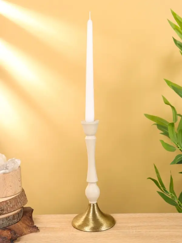 Подсвечник на 1 свечу "Фисташка" 10,5х10,5х25 см