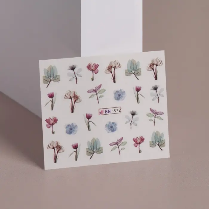 Слайдеры для ногтей &laquo;Цветочные мечты&raquo;, разноцветные