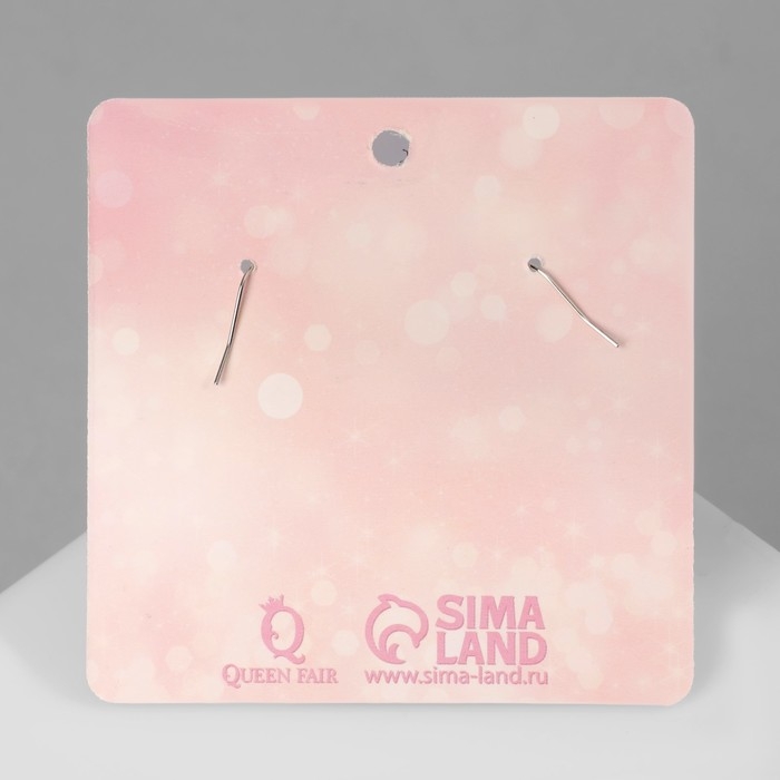 Серьги ассорти &laquo;Радость&raquo; губы, цвет красно-белый в серебре