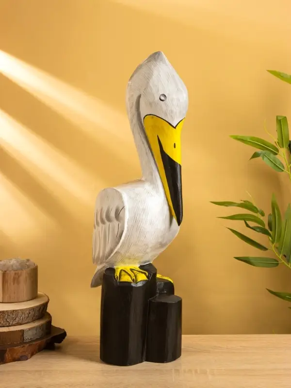 Сувенир &laquo;Пеликан&raquo;, 17&times;20&times;50 см, дерево, белый