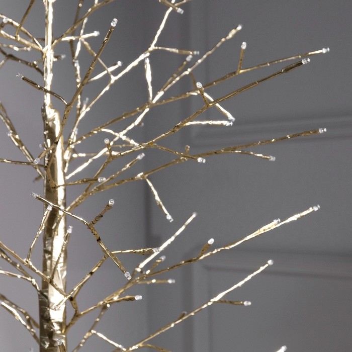 Светодиодное дерево &laquo;Золотистое&raquo; 1.8 м, 180 LED, постоянное свечение, 220 В, свечение тёплое белое