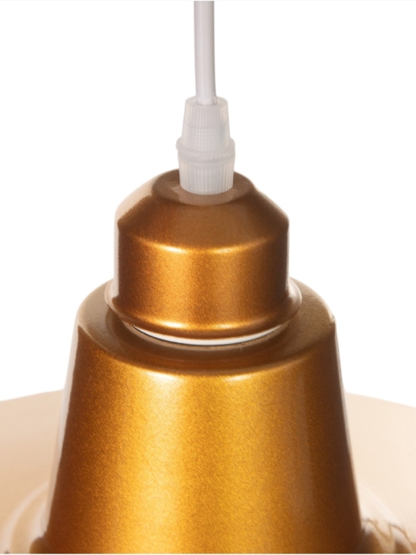 Светильник Ronald 1х40Вт Е27 пр-1м золотистый 36х36х15см