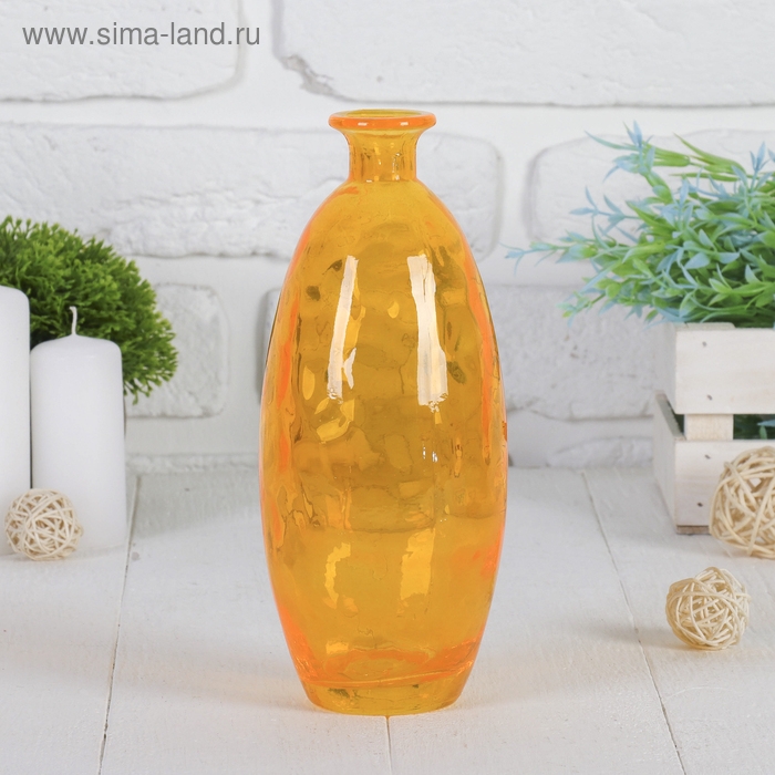 Ваза "Карнавал" микс прозрачная (d=1,6см) 9х21,5см